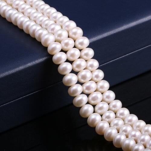 New natural freshwater pearl white irregular pearl beads used for jewelry making DIY bracelet necklace Size 9-10mm