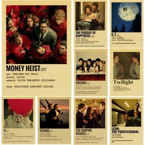 Classic Movie Posters Film Details Dirty Dancing Outer Banks Kill Bill Retro Poster Art Painting Room Bar Cafe Decor