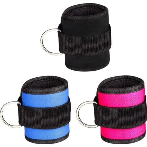 New Adjustable D-ring Ankle Strap Foot Support Ankle Protector for Power Weight Lifting Fitness Trainer Exercise