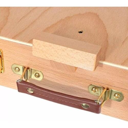 Adjustable Table Sketchbox Easel Paint Palette Portable Wooden Artist Desktop Case for Storing Art Paint Markers Sketch Pad Draw