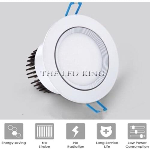 White Ultra gorgeous Dimmable LED COB Downlight AC110V 220V 6W/9W/15W/30w/60w Recessed LED Spot Light Decoration Ceiling Lamp