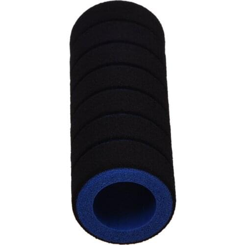 1 Pair Blue Bike Racing Bicycle Motorcycle Handle Bar Foam Sponge Nonslip Grip Cover (10.5cm x 3.2cm;Inner Diameter: 2cm)