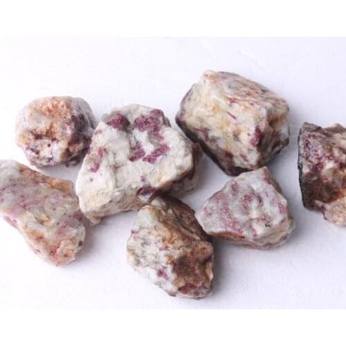 1pc(50-150g)Natural Rough Rubellite Tourmaline Red Gem Crystal Specimen