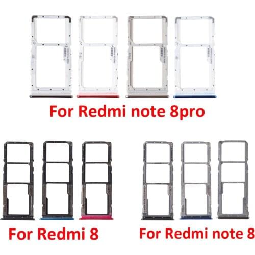 1pcs NEW Micro Nano SIM Card Tray Holder For Xiaomi Redmi 8 Note 8 8pro SIM Card Adapter Socket Repair Parts