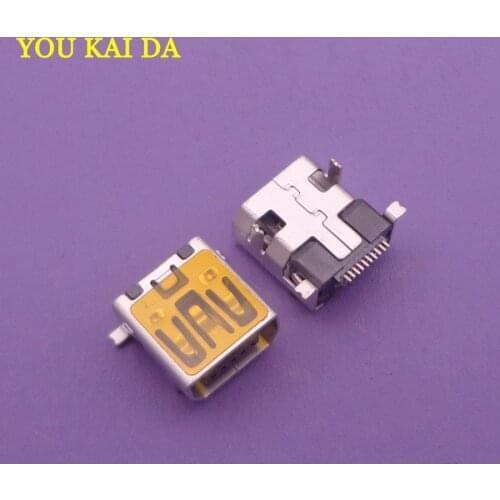 10 Pcs Female Mini USB Type B 10 Pin SMT SMD DIP Mount Jack Connector