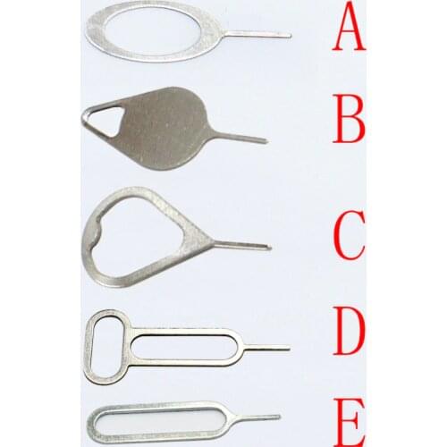 100Pcs/lot Metal Universal Sim Card Tray Pin Ejecting Removal Needle Opener Ejector For Mobile phone