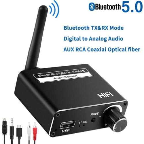 Bluetooth-compatible Transmitter Receiver 3 In 1 Adapter Dongle 3.5mm AUX For TV PC Headphones Home Stereo Car HIFI Audio D18