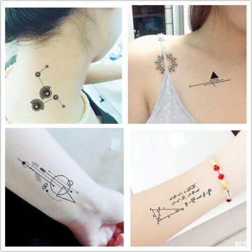 30pcs/Lot Creative Tattoo Stickers Original Line Men and Women Lasting Black and White Simple Totem Art Temporary Tattoo Sticker