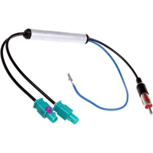 Bestolink Car Radio Antenna Fakra Adapter Male Dual Fakra Port Cable FM/AM Aerial Adaptor for Volkswagen for Audi
