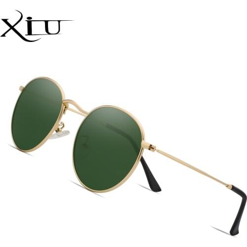 XIU Brand Design Round Polarized Sunglasses for Women and Men Vintage Retro Outdoor Driving Sun glasses Fashion Oculos UV400