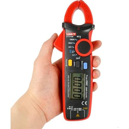 UNI-T UT210D UT210E Mini Digital Clamp Meters True RMS Auto Range VFC Capacitance Non Contact Multimeter AC/DC Current Voltage