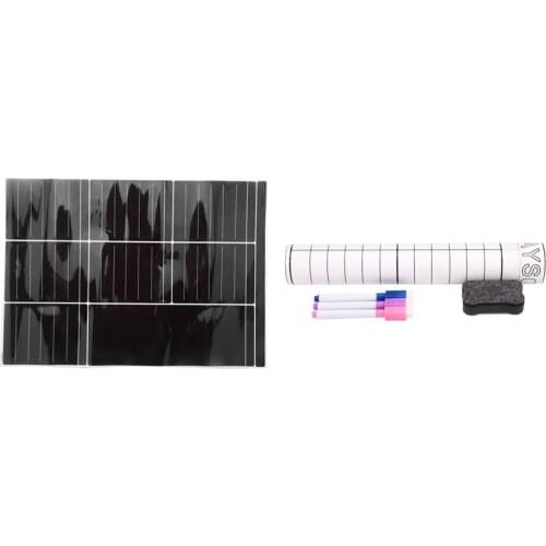 Kids Magnetic Dry Erase Planner Board for Refrigerator with A3 Magnetic Dry Erase Sheet Kitchen Fridge Weekly List