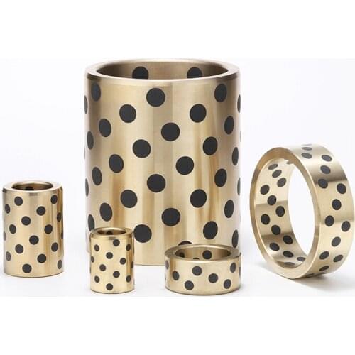 JDB0406 0408 0507 0508 small copper sleeve graphite copper sleeve wear-resistant self-lubricating bearing oil-free bushing