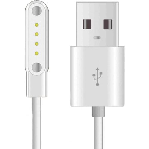 Charging Cable Fast Charging Bendable Rubber 80cm Charging Cable for Watch for 4Pin Smart Watch