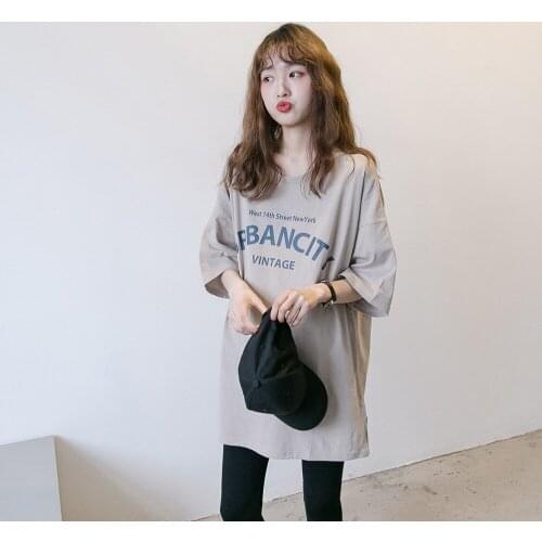 Summer New Maternity Clothes T-shirts Korean Fashion Letter Print Tops for Pregnant Women Casual Loose Big Size Pregnancy Tees