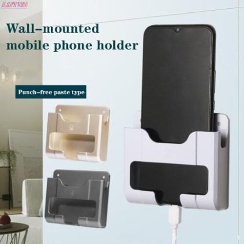 Mobile phone wall charging socket storage rack universal bracket display 1pc