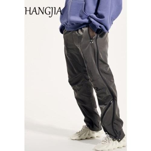 Fashion Streetwear Functional Nylon Cargo Trousers Double Side Zipper Casual Pant Men Women Vibe Style Hip Hop Clothing