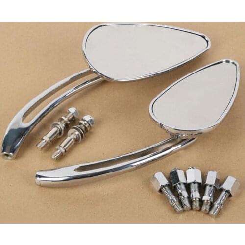 Motorcycle Mirrors Universal 8mm 10mm Rearview Side Mirrors For Honda Yamaha Suzuki Kawasaki BMW Dacuti Choppers Cruiser Custom