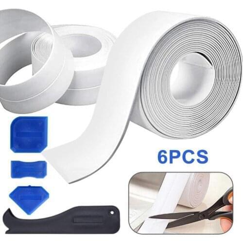 Caulking Tool Kit Silicone Sealant Spreader Spatula Scraper +Sealing Tape Grout Smooth Out Tool Spatula Sealant Remover Tool