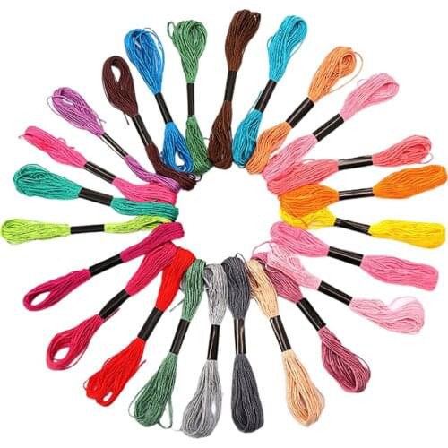 Embroidery Floss Kits 24/36x Cross Stitch Thread Friendship Bracelets String DIY
