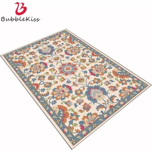 Bubble Kiss Flower Carpets For Living Room Customized Nordic Modern Floral Pattern Home Floor Mats Bedroom Decor Area Rugs