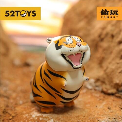 Original Variety Fat Tiger Series Blind Box Toy Figure Determined Style Cute Tiger Anime Character Gift Surprise Doll