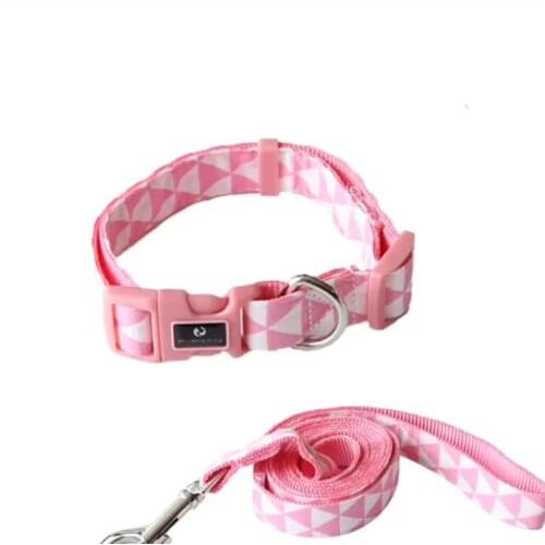 Premium Quality Handmade Hemp Plaid Pet Collar Dog Collar and Leash Dog Collars Cat Accessories Pet Dog Leash Dog Seat Belt