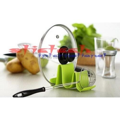 By dhl or ems 200pcs Plastic Kitchen Pot Pan Cover Lid Shell Stand Shelf Holder Rack Cooking Tool Hot Free Shipping