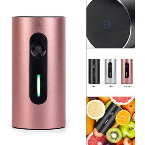 Mini Portable Ozone Generator Ionic Air Purifier Air Ionizer with USB Rechargeable for Fridge Travel Office