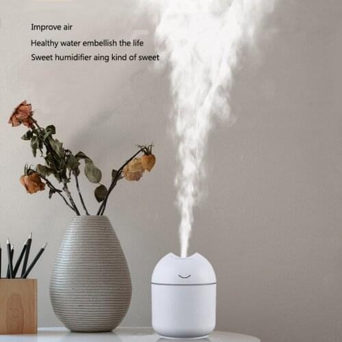 ELOOLE USB Portable Mini Air Humidifier Diffuser Purifier Aromatherapy Atomizer With Light Concise style For Car Home Office