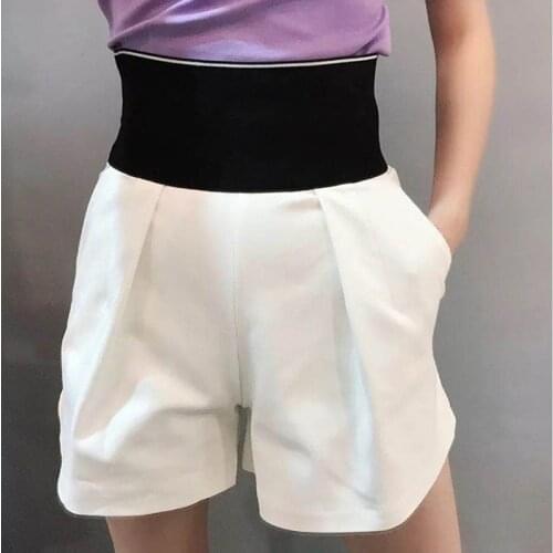 2020 Fashion Woman Shorts Skirt AW Luxury Brand Zipper Letter High Waist Trendy Shorts