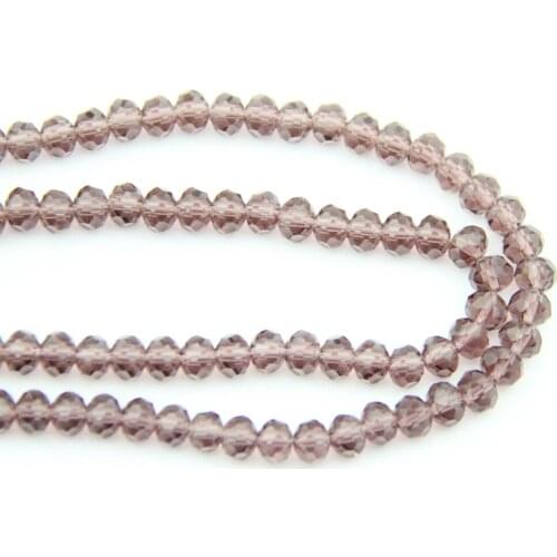 Birthday Party Supply 2*3-8*10mm Lavender Crystal Rondelle Ball Bead K9 Glass Chandelier Prism For Wedding Decoration DIY Parts