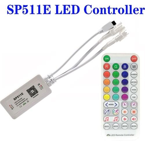 SP511E Wifi LED Controller For RGB Strip Light WS2811 WS2812b SK6812 Addressable Pixel Dual Output Alexa Smart Voice APP Control