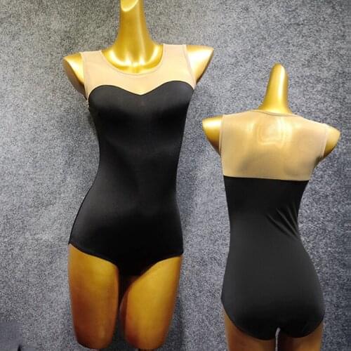 New Latin Dance Top Women Dance Costume Sleeveless Flamengo Professional Competition Black Adult Ladies Latin Tops Women VDB498