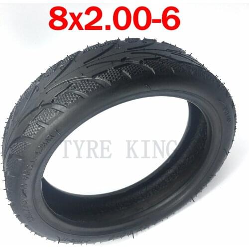 8x2.00-6 Thickening and Wear Resistance Vacuum Tire for Pocket Bike MINI Bike Electric Wheelchair Motor Accessory