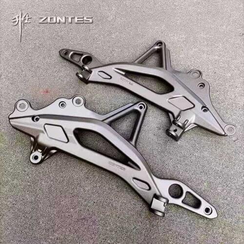 Motorcycle Rear Pedal Aluminum Bracket Left and Right Triangle For ZONTES ZT310R 310X 310T