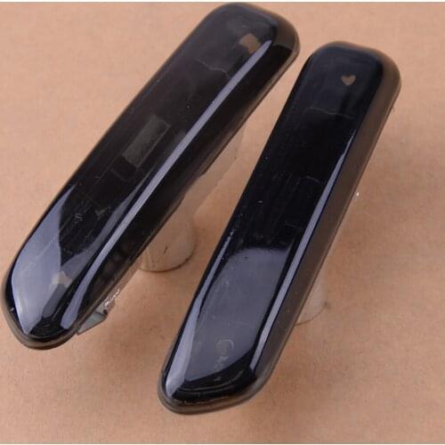 1 Pair left right Car Side Marker Indicator No Bulbs Black Lens Fit for BMW 3-Series E46 1999-2001 63138370720 63138370719