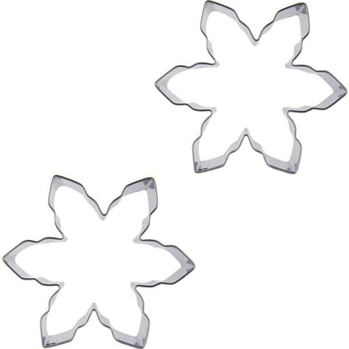 Snowflakes shape 2 piece biscuit cutting molds, baking tools, cake decorating soft candy tools