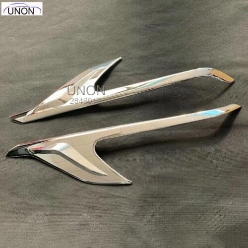 For 2016-2019 Toyota Alphard Vellfire AH30 Car Accessories Abs Chrome Front Head Light Headlight Lamp Cover Trim Molding Frame