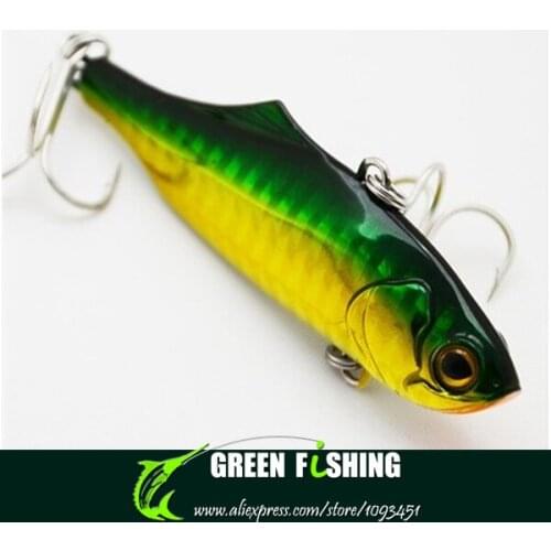 Free shipping 20pcs 7.3cm 20g Perchbait VIBE lure ABS metal fast sinking rattle VIBE lure