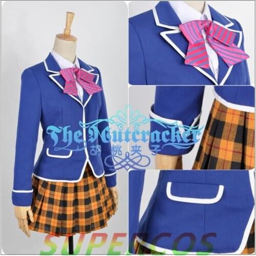 Free Shipping! Shokugeki No Soma Erina Nakiri Girl Uniform Cosplay Costume ,Perfect Customized For you