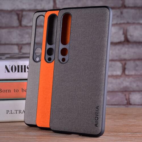 Case for Xiaomi mi 10 10 Pro coque Luxury textile Leather skin soft TPU hard phone cover for Xiaomi mi 10 10 Pro case