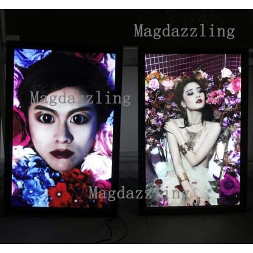 Black Aluminum Snap LED Poster Frame Advertising Light Box A1 LED Illuminated Picture Frames
