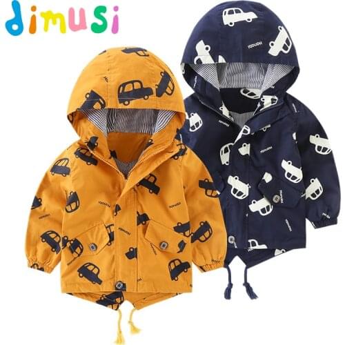 DIMUSI Spring Autumn Boys Bomber Jackets Fashion Childrens Thin Jackets Clothing Baby Girls Casual Windbreaker Kids Hooded 6Y
