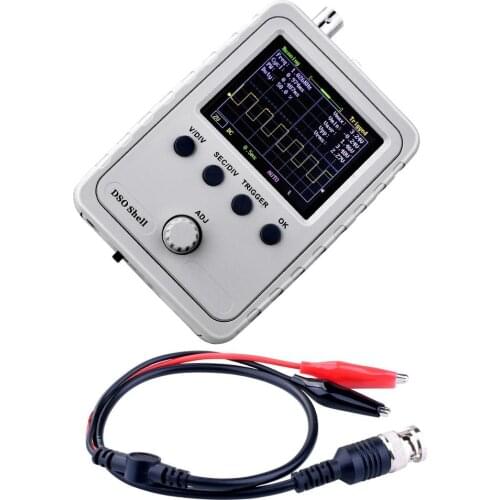DSO Shell Oscilloscope DIY Kit with Open Source 2.4 inch Color TFT LCD+ Shell + DIY Parts + Probe 15001K