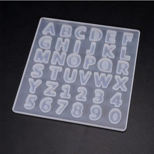 Epoxy Resin Digital Letter Mold Decoration Silicone Molds DIY Crafts Making Accessories M2EB