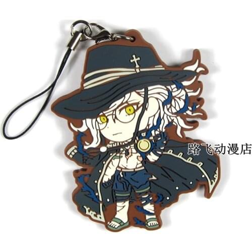 Fate stay night Original Japanese anime figure rubber Silicone mobile phone charms/key chain/strap D495