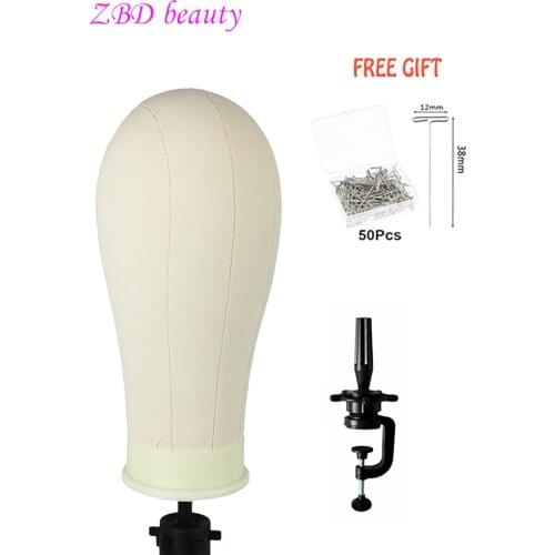Canvas Mannequin Head Used For Wig Stand Training Manikin Cosmetology Practicing Or Training Head And Wig Display