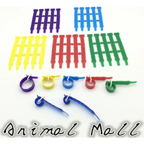 20 Pcs An Inner Diameter Poultry Foot Ring Breeders Duck Goose Hen Geese Swan Adjustable Size Foot Ring Soft Plastic
