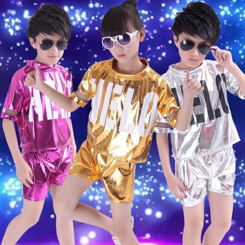 Childrens jazz Latin dance costumes new style boys and girls modern dance hip-hop dance costumes